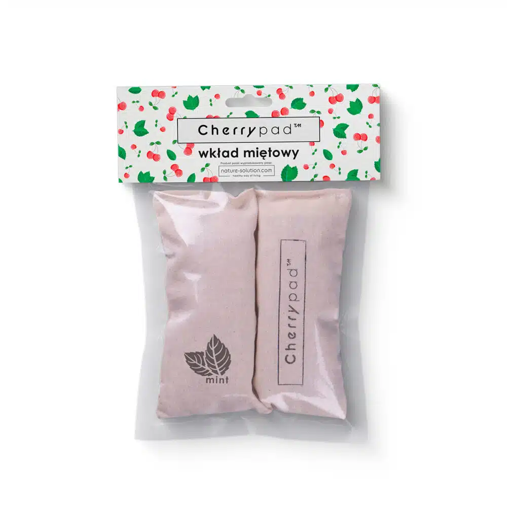Zestaw Cherrypad® - Minky różowy + Wkład miętowy Wklad Mieta