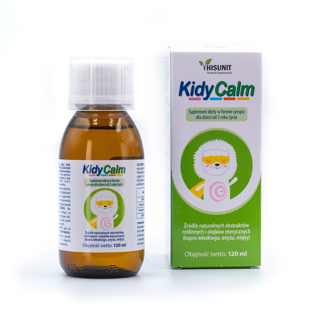 Hisunit KidyCalm - Naturalny Syrop dla Dzieci KIDY CALM BUTELKA KARTON