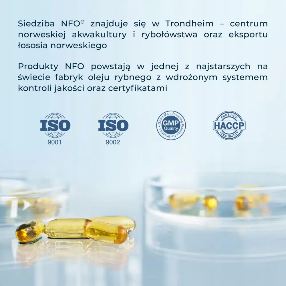 NFO® Omega-3 Forte: Klucz do Zdrowia Serca i Umysłu z Głębin Morza Norweskiego NFO Omega 3 1000 mg Liczba sztuk 60 szt