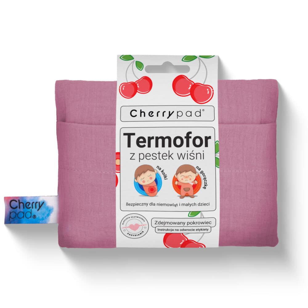 Termofor Cherrypad® - muślin Różowy PL Cherrypad MUSLIN rozowy