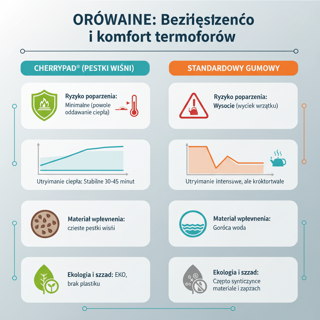 Porównanie: Bezpieczeństwo i komfort termoforów