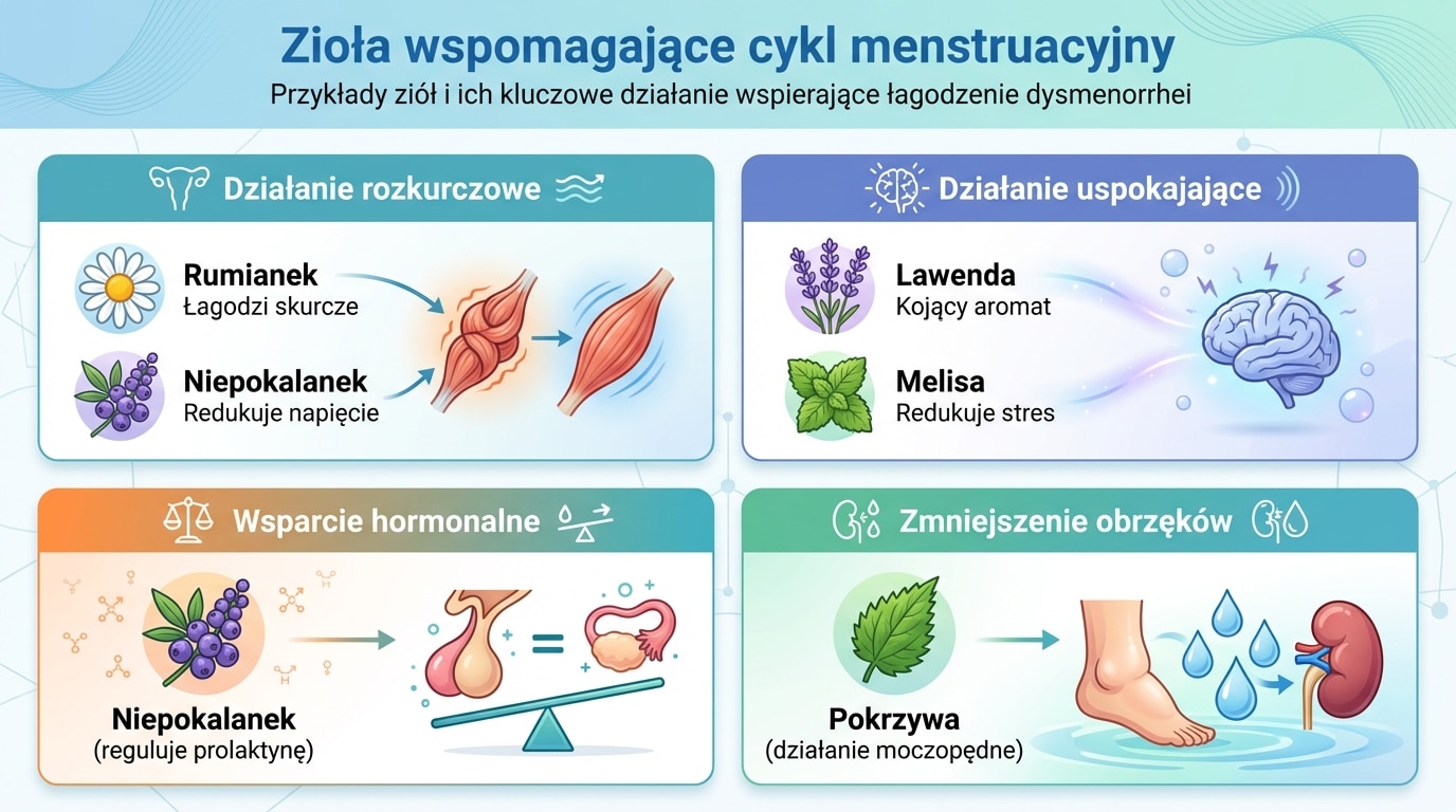 Zioła wspomagające cykl menstruacyjny
