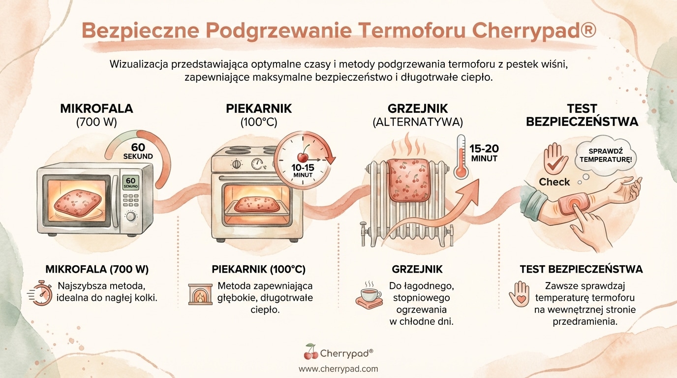 Bezpieczne Podgrzewanie Termoforu Cherrypad®