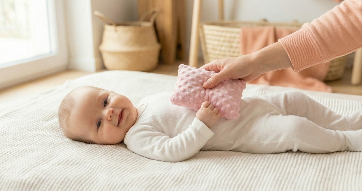 Termofor z Pestek Wiśni Cherrypad® – Minky różowy in use