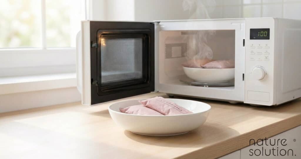 Jak bezpiecznie i skutecznie podgrzać termofor z pestek wiśni na kolki?