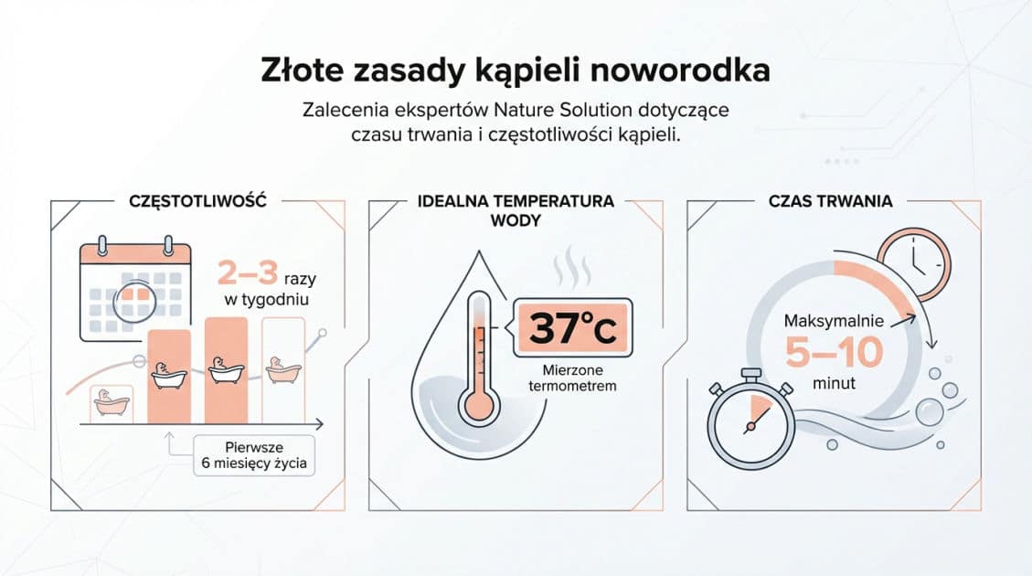 Jak często kąpać noworodka? Ekspercki przewodnik Nature Solution 1 Złote zasady kąpieli noworodka