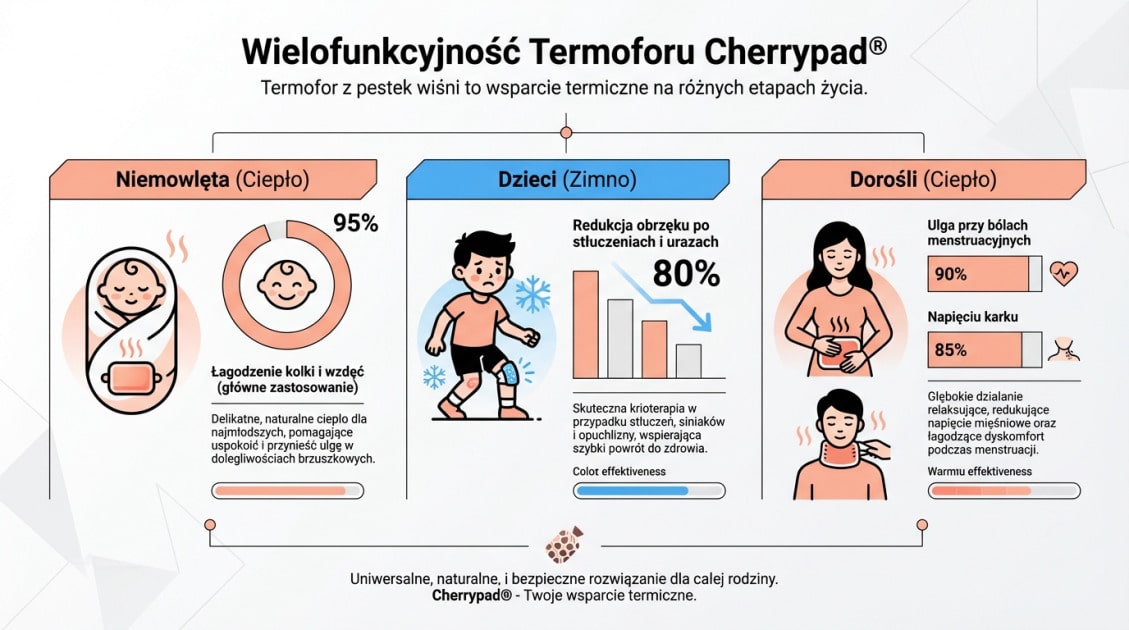 Wielofunkcyjność Termoforu Cherrypad®