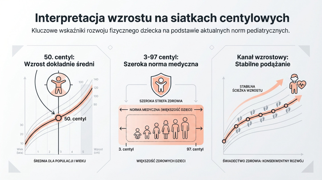 Interpretacja wzrostu na siatkach centylowych