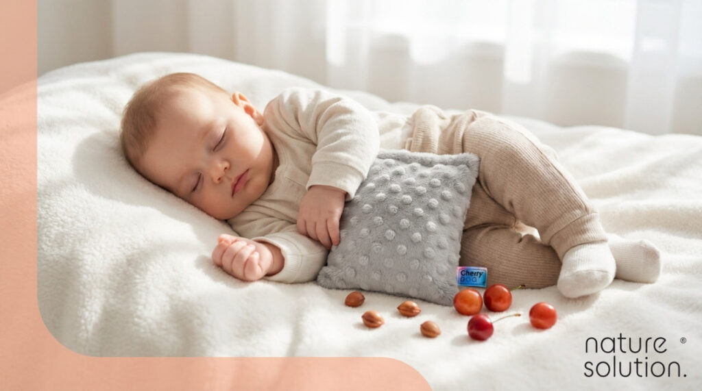 Woreczek z pestkami wiśni dla niemowlaka: naturalna ulga