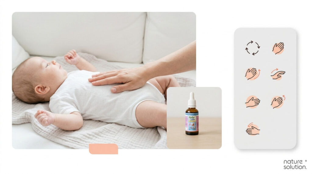 Masaż antykolkowy u niemowląt krok po kroku – Kompletny przewodnik 2026