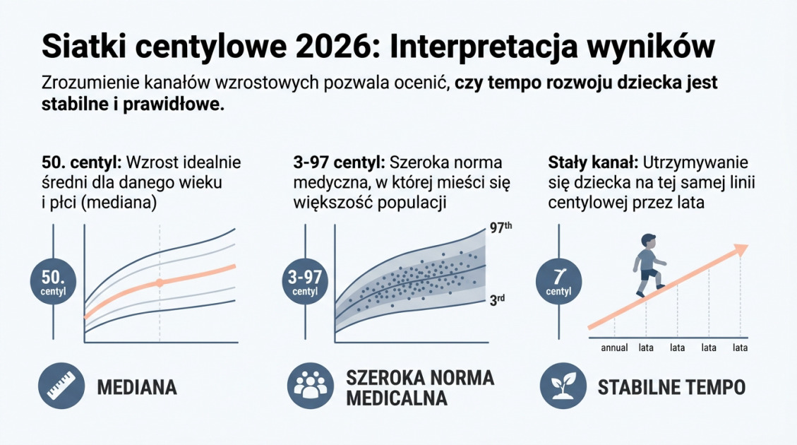 Siatki centylowe 2026: Interpretacja wyników