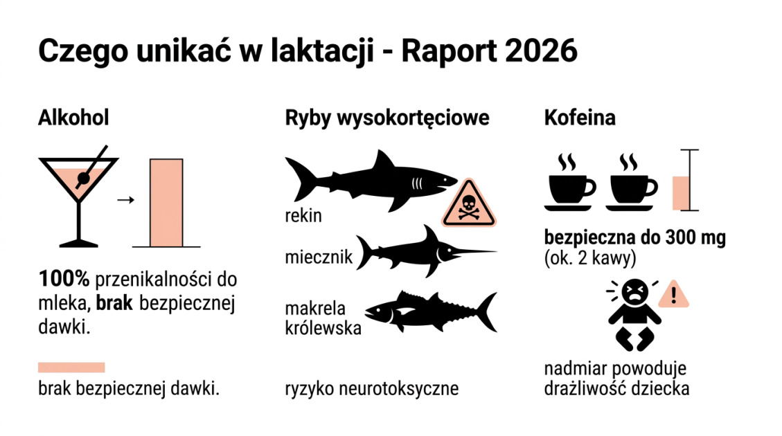 Czego unikać w laktacji - Raport 2026
