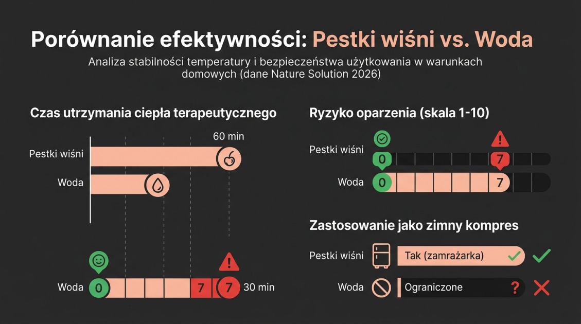 Porównanie efektywności: Pestki wiśni vs. Woda