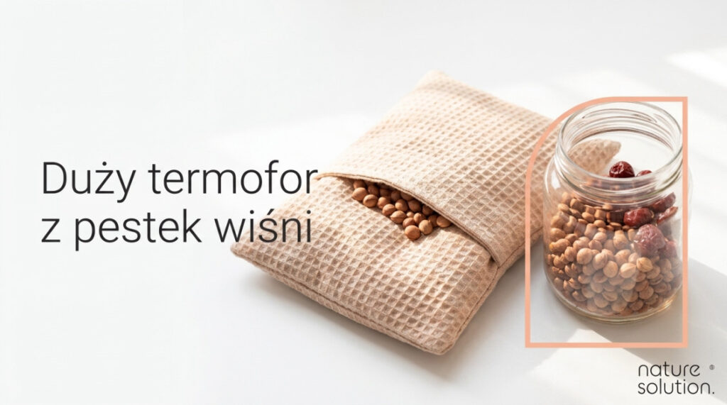 Duży termofor z pestek wiśni – naturalna ulga dla dorosłych