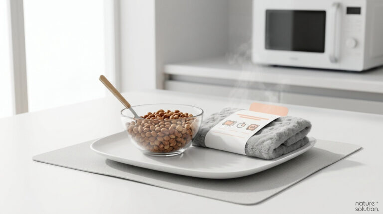 Termofor z pestek wiśni – mikrofala i bezpieczne grzanie