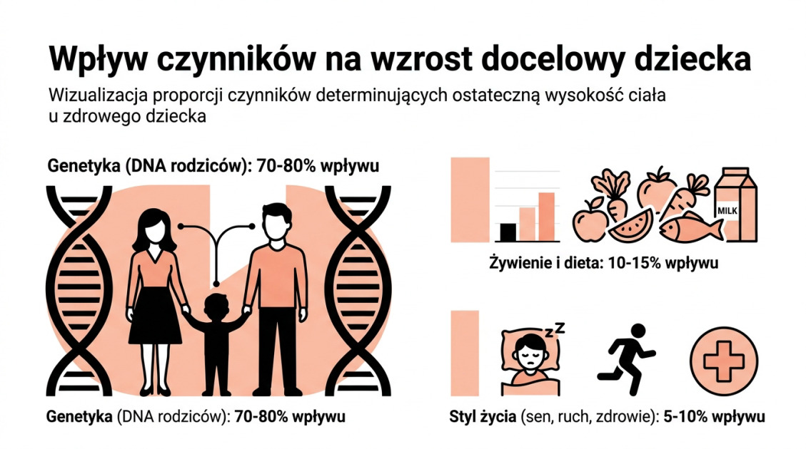 Wpływ czynników na wzrost docelowy dziecka
