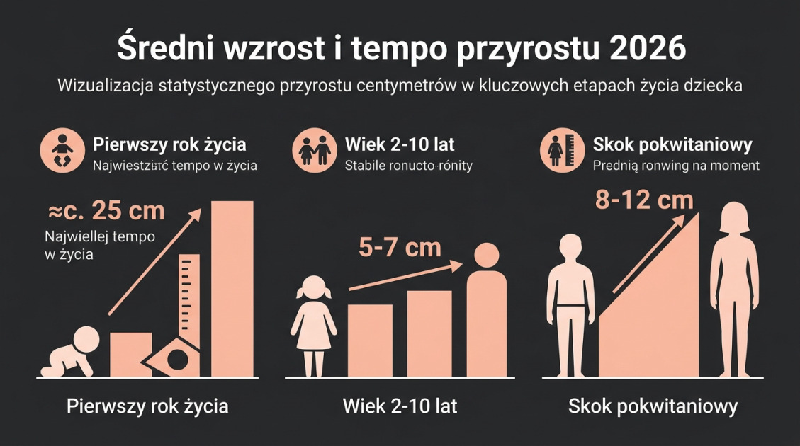 Średni wzrost i tempo przyrostu 2026