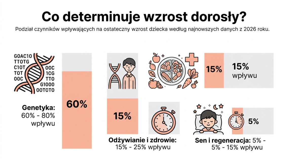 Co determinuje wzrost dorosły?