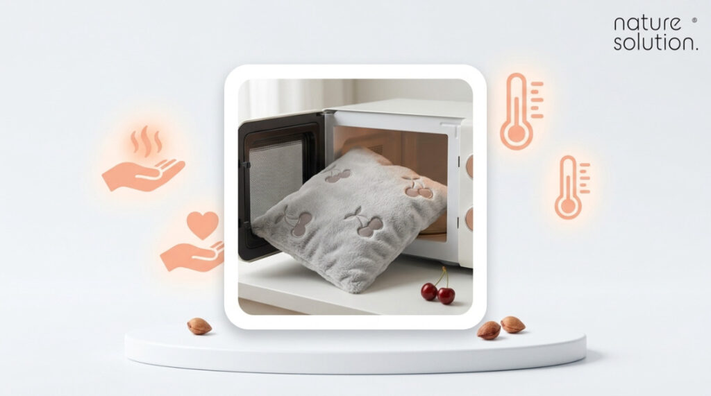 Termofor z pestek wiśni: mikrofala i bezpieczne podgrzewanie