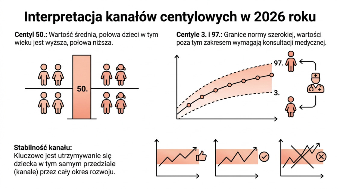 Wzrost dziecka – jak obliczyć przyszły wzrost malucha? 2 Interpretacja kanałów centylowych w 2026 roku
