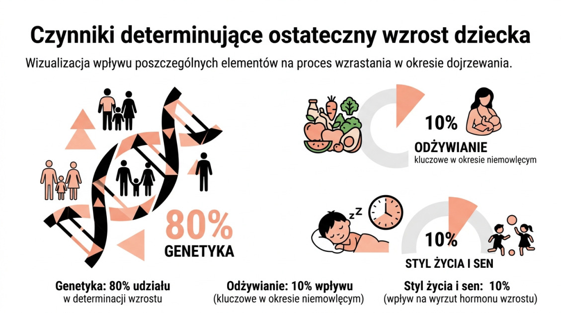 Czynniki determinujące ostateczny wzrost dziecka