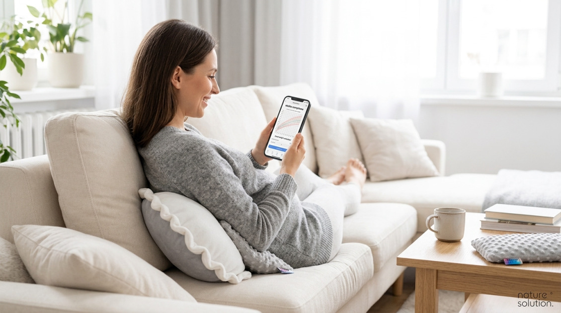 Termofor z Pestek Wiśni Cherrypad® – Minky szary in use