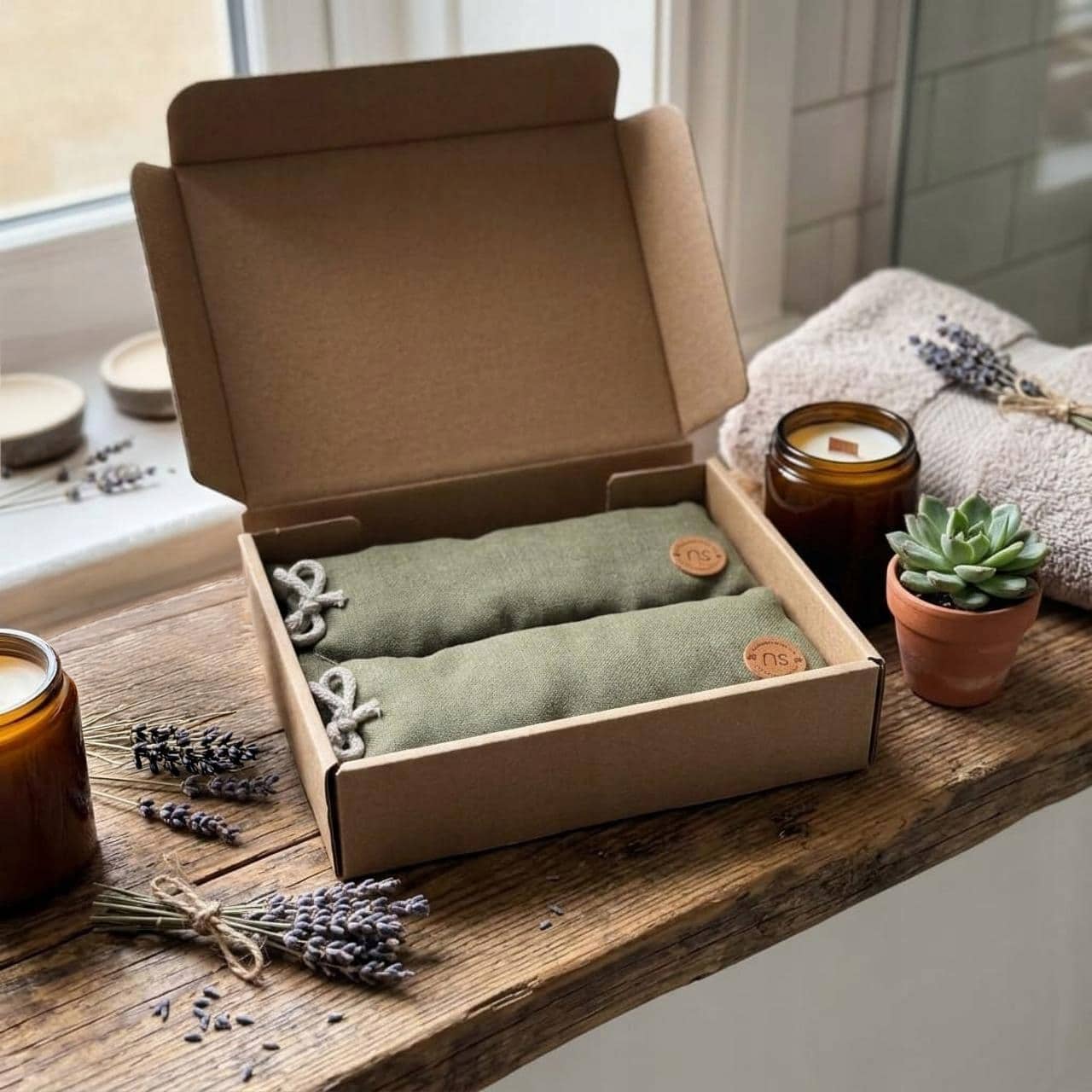 Termofor z Gorczycą Zestaw 2 szt - Len Naturalny 3 Termofor z Gorczycą Zestaw 2 szt - Len Naturalny - obrazek 3