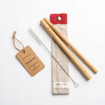 Zestaw Bambusowych Słomek z Etui | Eko Solutions