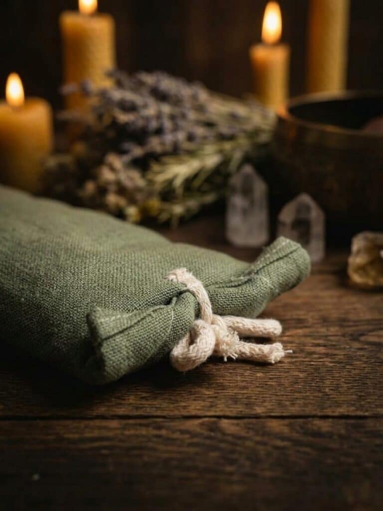 Termofor z Gorczycą Zestaw 2 szt - Len Naturalny termofor gorczyca detal ezo