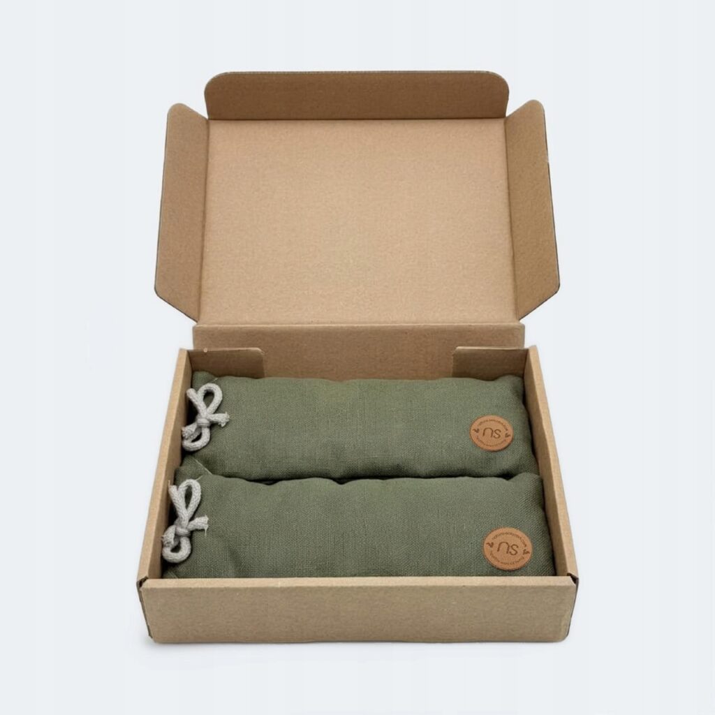 Termofor z Gorczycą Zestaw 2 szt - Len Naturalny termofor gorczyca packshot 1