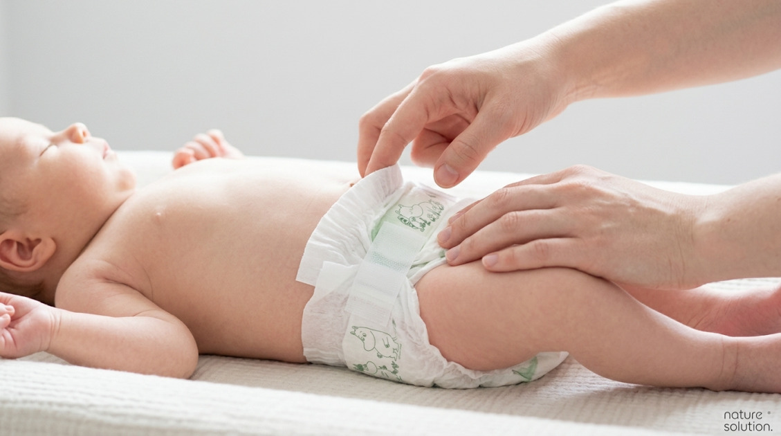 Pieluchy MUUMI BABY® 1 Newborn 2-5 kg Eko 25 in use