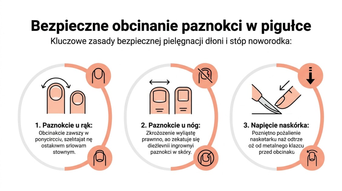 Bezpieczne obcinanie paznokci w pigułce