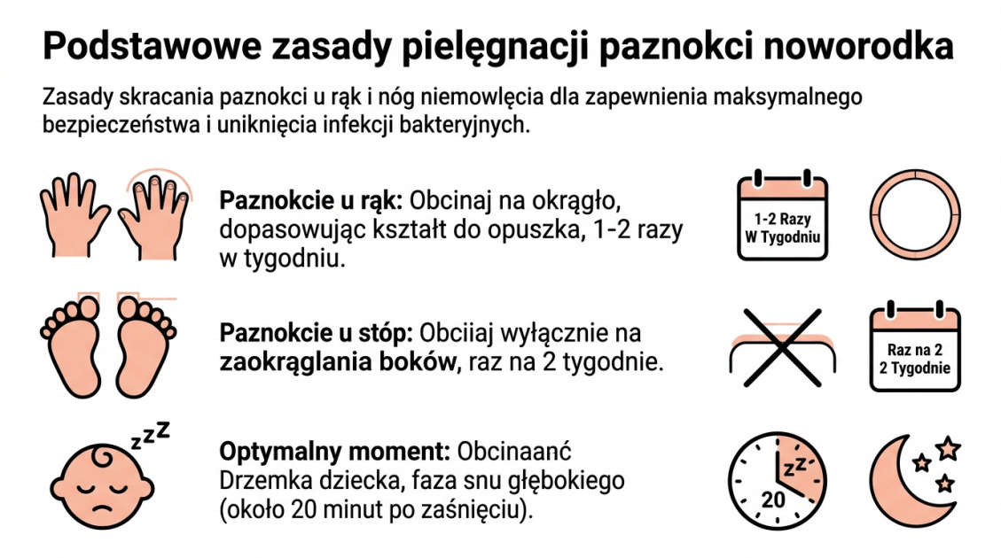 Podstawowe zasady pielęgnacji paznokci noworodka