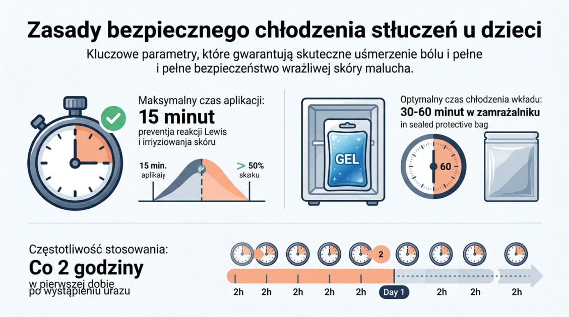 Zasady bezpiecznego chłodzenia stłuczeń u dzieci