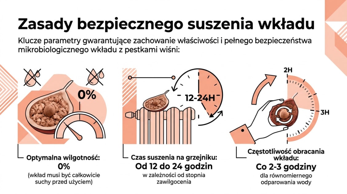 Zasady bezpiecznego suszenia wkładu