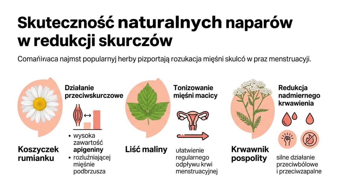 Skuteczność naturalnych naparów w redukcji skurczów