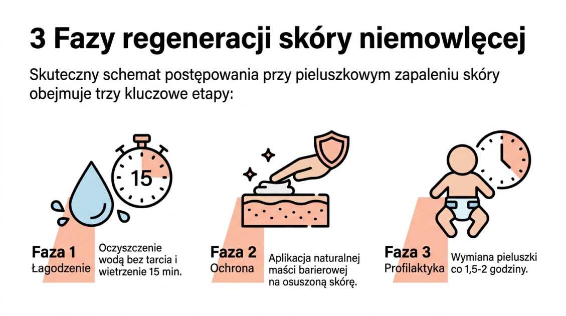 3 Fazy regeneracji skóry niemowlęcej