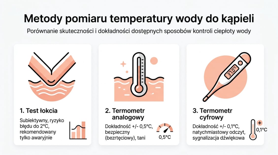 Metody pomiaru temperatury wody do kąpieli