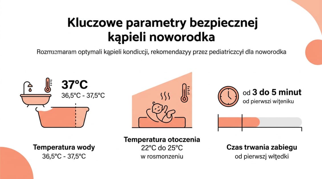 Jaka jest optymalna temperatura wody do kąpieli noworodka? 1 Kluczowe parametry bezpiecznej kąpieli noworodka