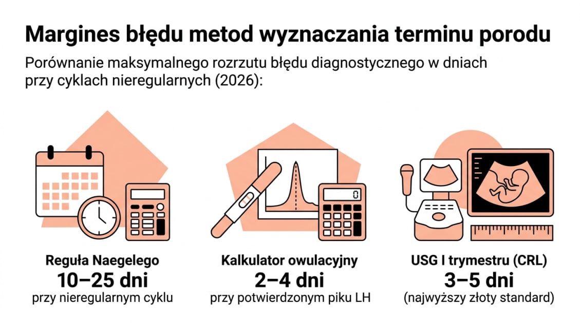 Margines błędu metod wyznaczania terminu porodu