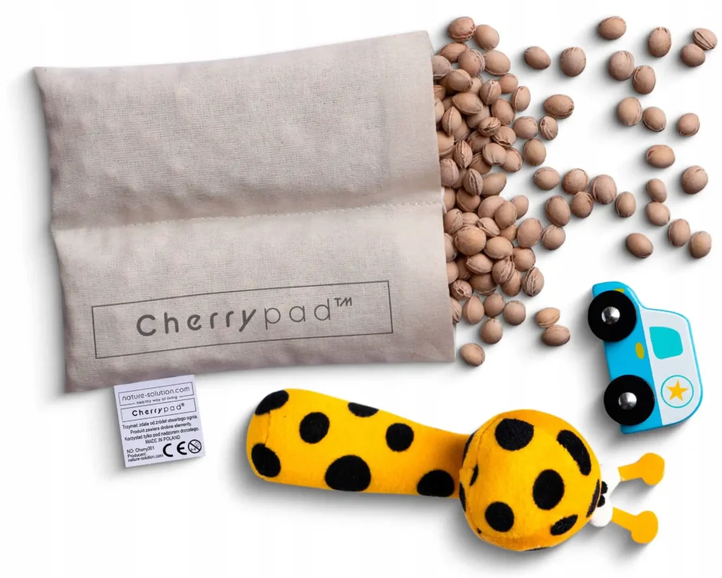 Zestaw Cherrypad® - Minky niebieski + Wkład miętowy Cherrypad wklad b